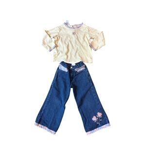 Little Girls Size 4 Bitty Baby 2-in-1 Travel Time Outfit  EUC American Girl Doll